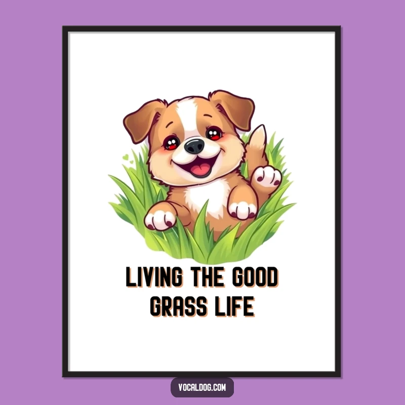Free Printable Wall Art: Rolling Dog Joy for a Humorous Home Decor