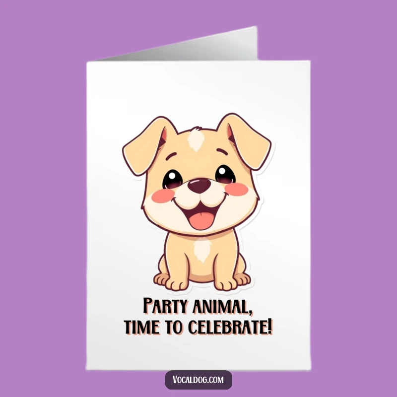 Free Printable Birthday Card: Delightful Dog, Floppy Ears, Funny Downloadable Gift