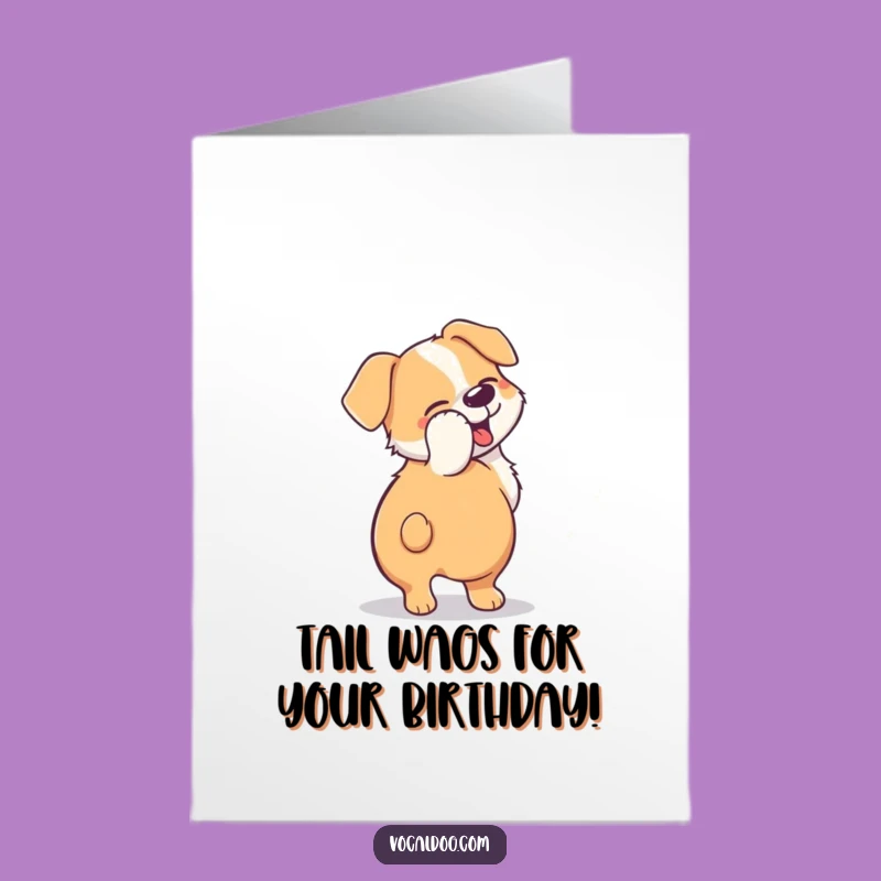 Funny Dog Birthday Card Free Printable: Tail-Wagging Joy Downloadable Gift