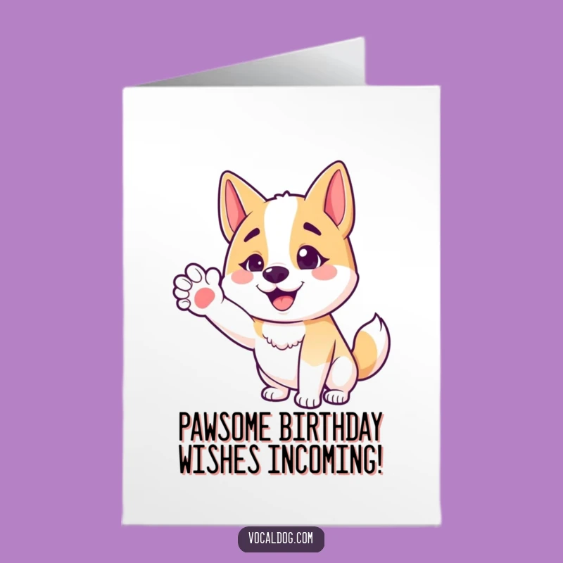 Free Printable Birthday Dog Card: Funny Downloadable Art for Friendly Greetings