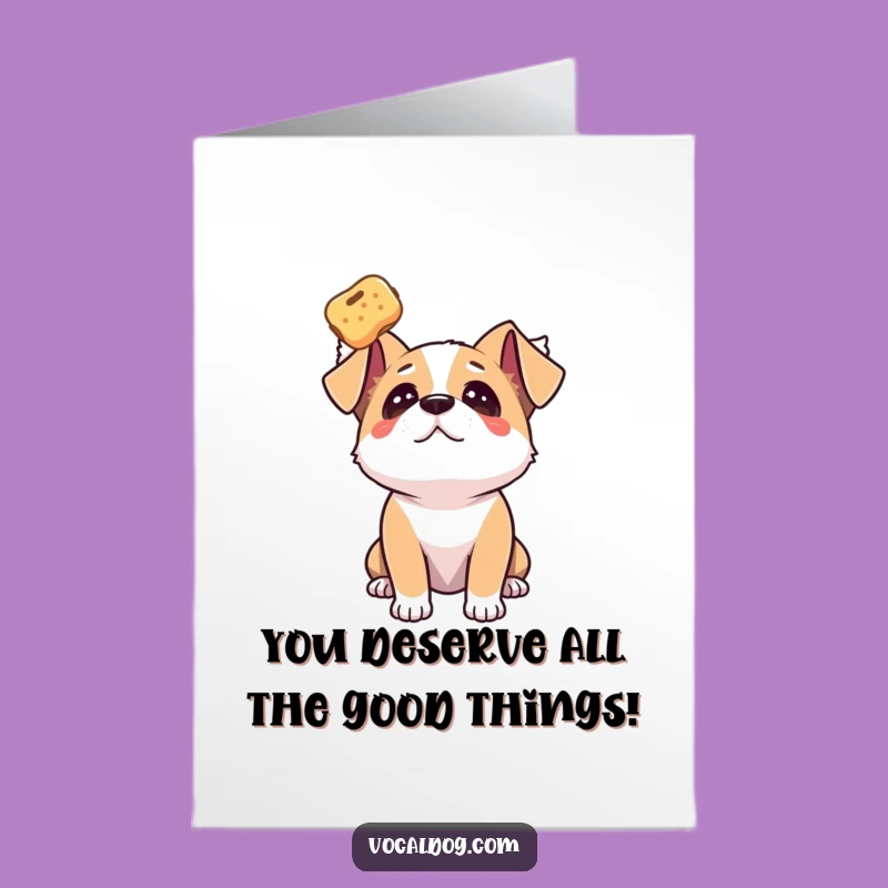 Free Printable Congrats Card: Dog Adoring Treat for Your Achievement!