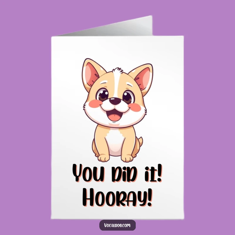 Free Printable Congrats Dog Card: Hilarious Downloadable Art for Joyful Occasions