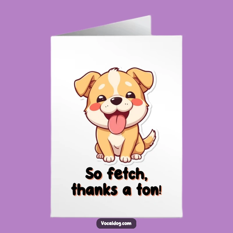 Free Printable Funny Thank You Card: Happy Dog's Gratitude, Delightful Downloadable Gift