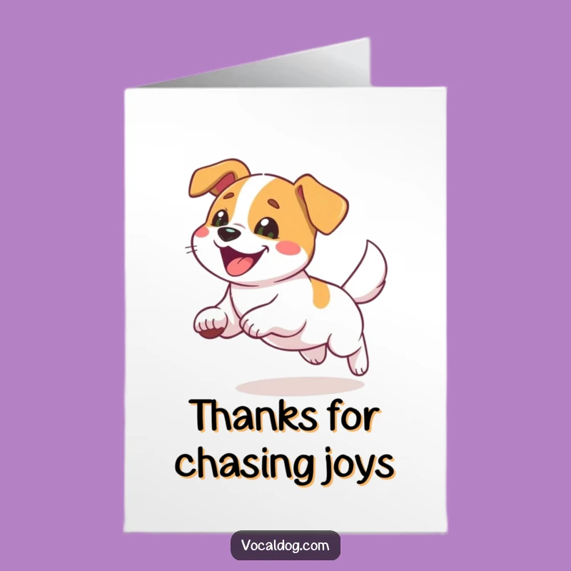 Free Printable Thank You Card: Grateful Dog Chase for a Kind Downloadable Gift