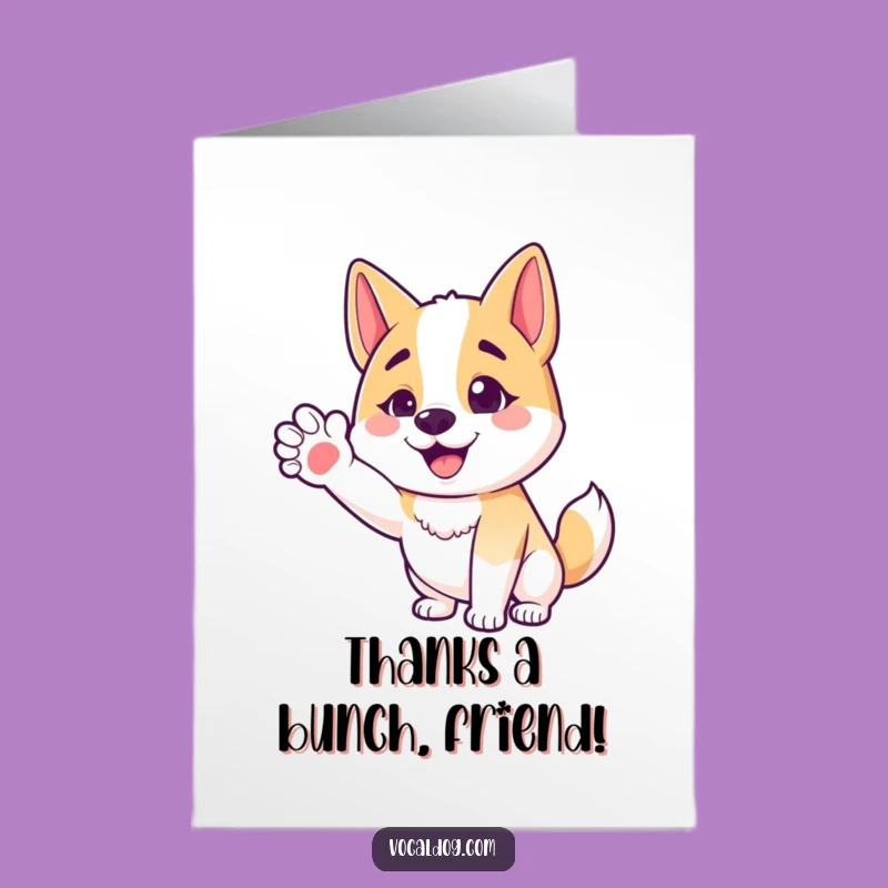 Free Printable Thank You Dog Card: Cute Downloadable Art for Gratitude
