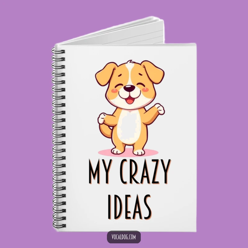Funny Dancing Dog Notebook - Capture Energetic Ideas, Perfect Gift for Writers