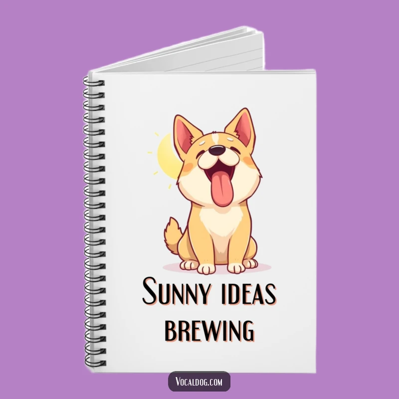 Funny Dog Sun Panting Notebook: Jot Down Sunny Thoughts and Ideas