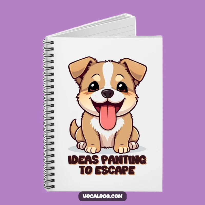 Funny Joyful Dog Notebook - Panting Pup Pages, Happy Journal, Perfect Gift