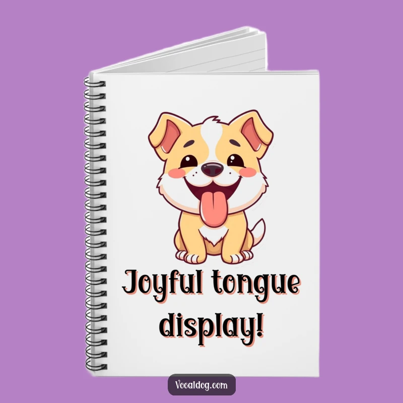 Funny Dog Happy Tongue Notebook: Capture Happy Thoughts!