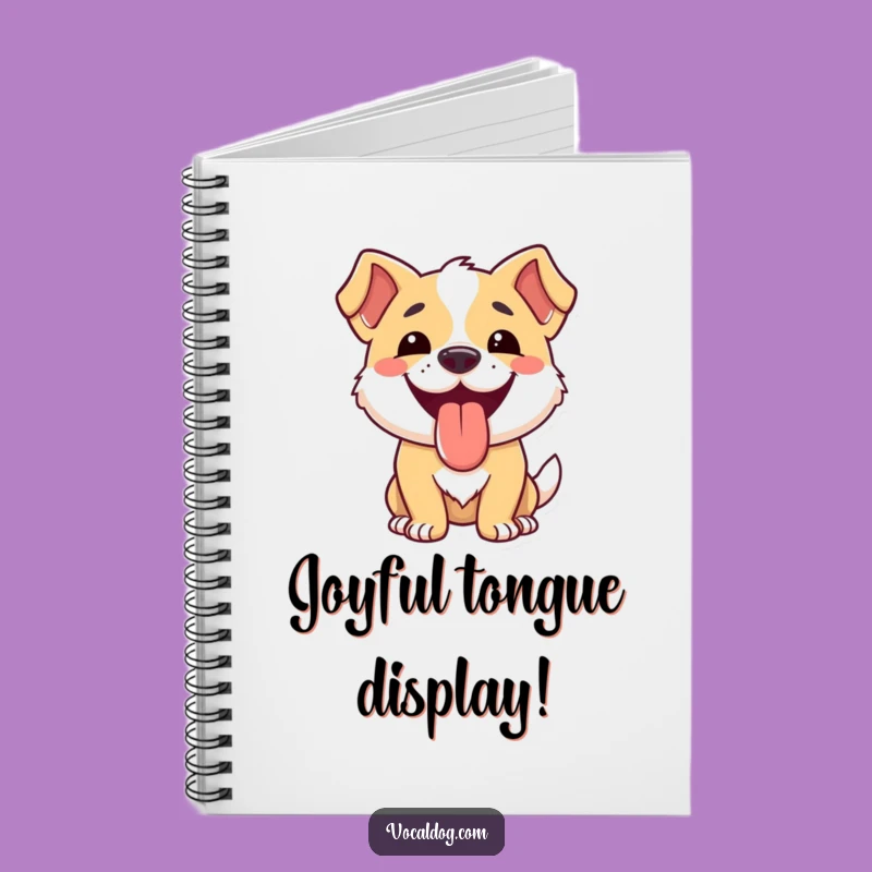Funny Dog Happy Tongue Notebook: Capture Happy Thoughts!