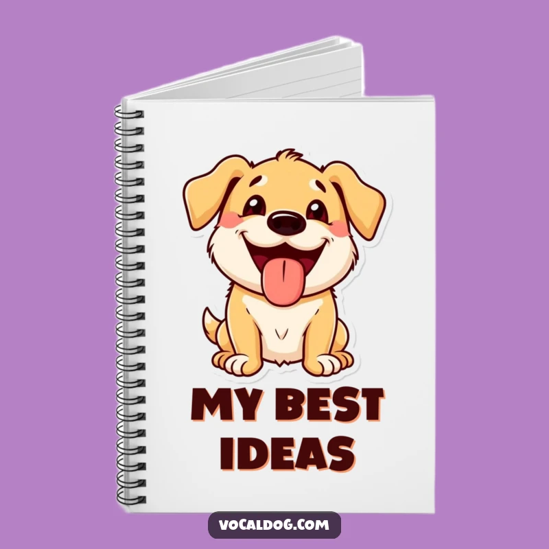 Funny Tongue Out Dog Notebook: Jot Down Ideas with this Grinning Pup Companion Gift