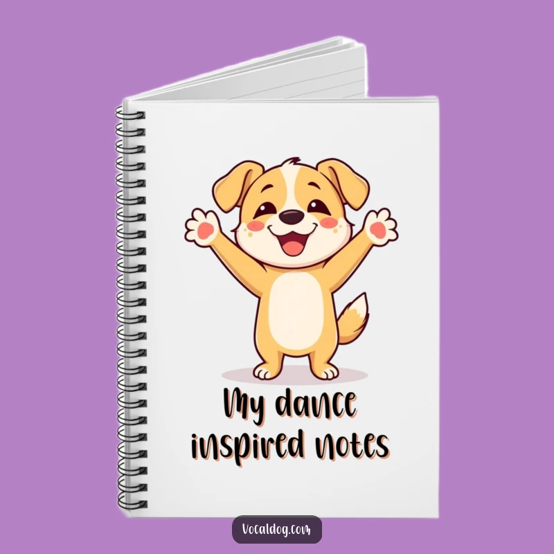 Funny Dancing Dog Notebook: Joyful Dance Journal, Perfect Gift
