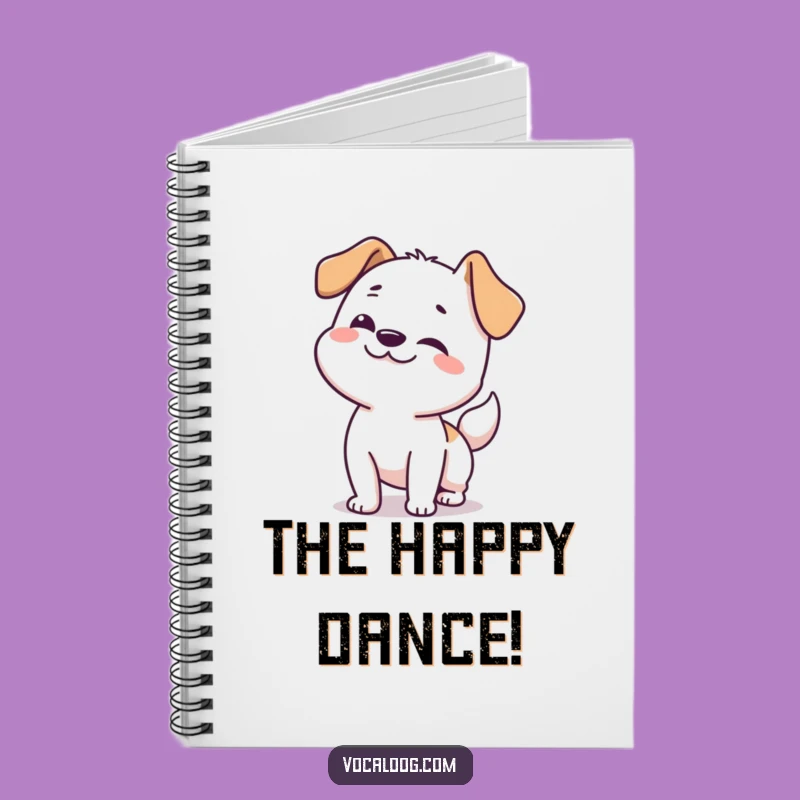 Funny Dog Happy Wiggle Notebook: Jot Down Energetic Ideas!