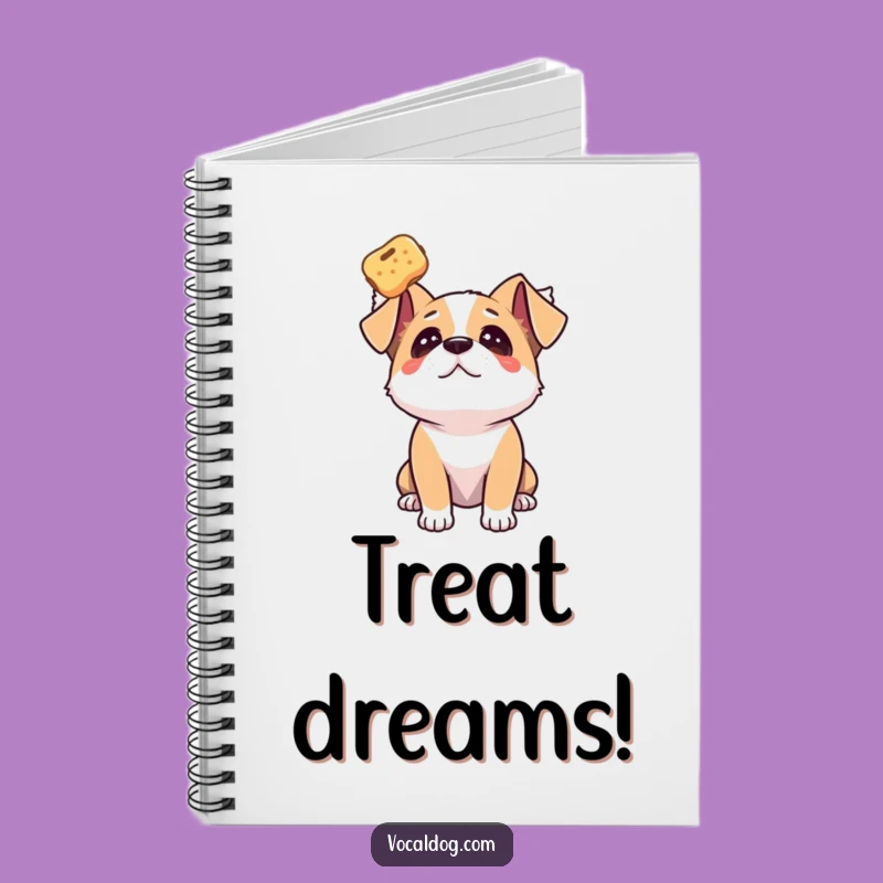 Funny Dog Treat Adoration Notebook: Jot Down Your Goals!