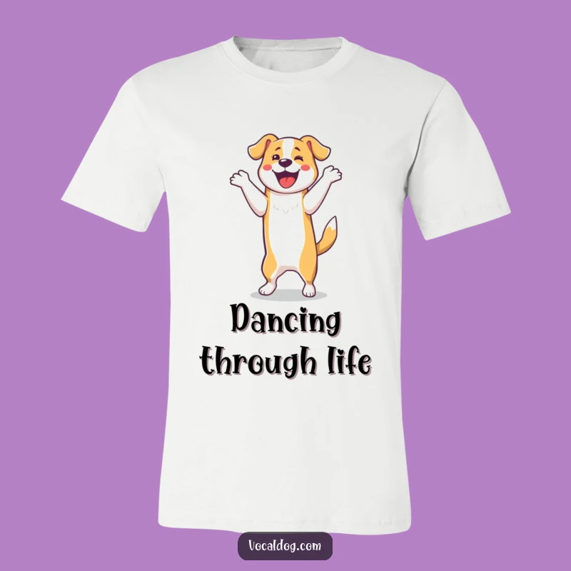 Funny Dog Happy Dance T-Shirt - Show Your Moves with This Hilarious Canine Tee