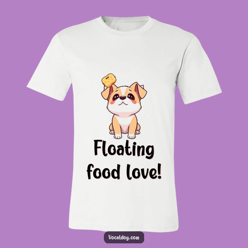 Funny Dog Floating Treat T-Shirt: Obsessed & Adoring!