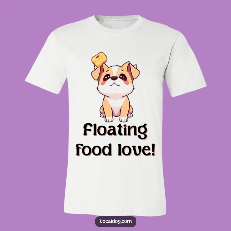Funny Dog Floating Treat T-Shirt: Obsessed & Adoring!