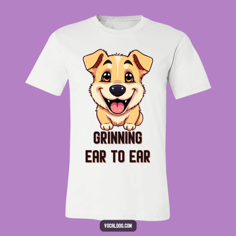 Funny Dog Goofy Grin T-Shirt: Unleash Your Happy Vibes!