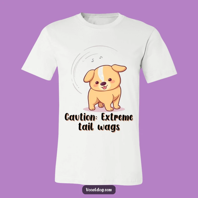 Funny Fast Wagging Dog Tail T-Shirt - Vortex of Joy!