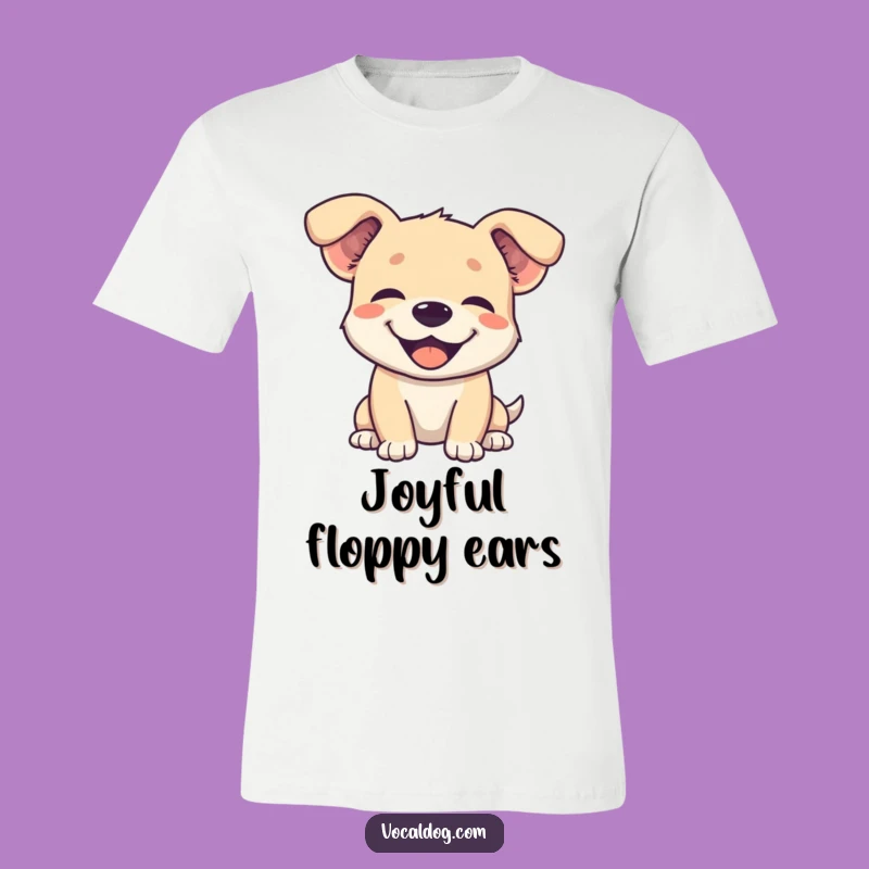 Funny Floppy Ears Dog T-Shirt: Wear Your Happiness with Hilarious Charm