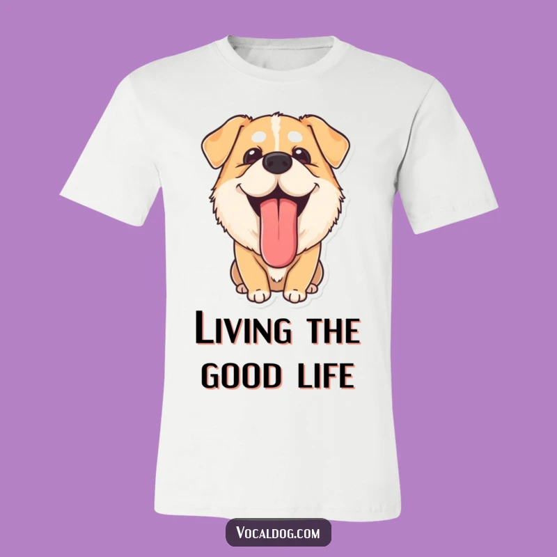 Funny Content Dog Tongue T-Shirt - Wear Your Chill with This Hilarious Dog Tee