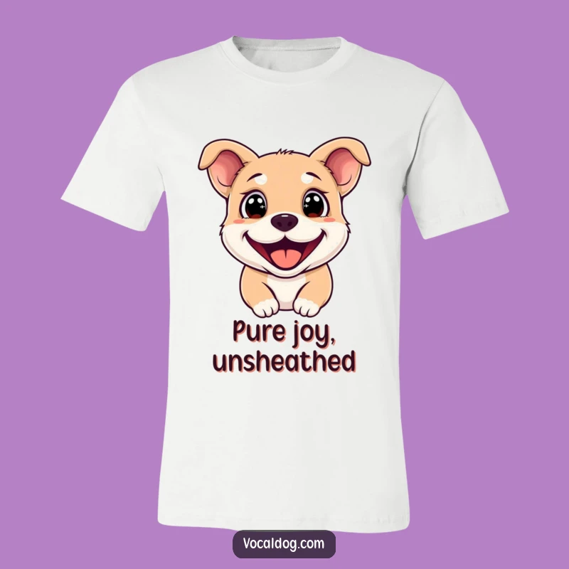Funny Sparkling Eyes Dog T-Shirt: Wear Your Happiness with this Canine Delight Gift