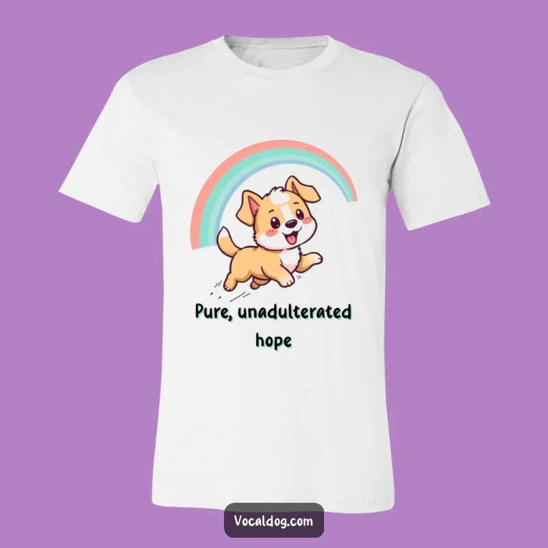 Funny Dog Rainbow Tee - Joyful Pup Art Shirt, Hilarious & Cute Gift Idea!