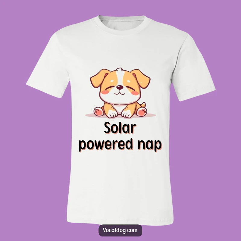 Funny Sunbathing Dog T-Shirt: Relaxed Vibes Tee, Contentment Design, Perfect Humorous Gift