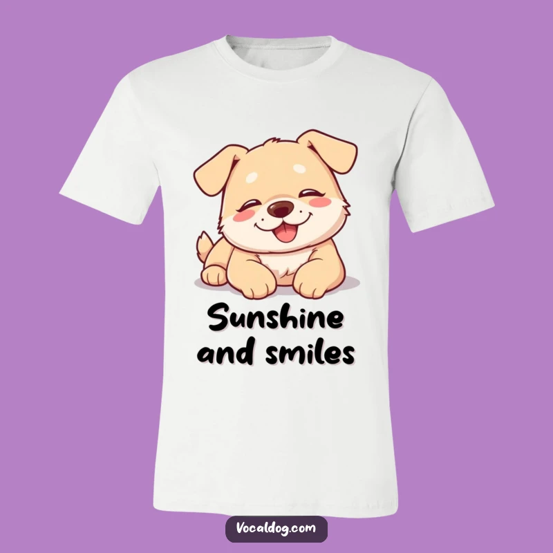 Funny Dog Sunbathing T-Shirt: Relaxed Pup Style for Ultimate Comfort