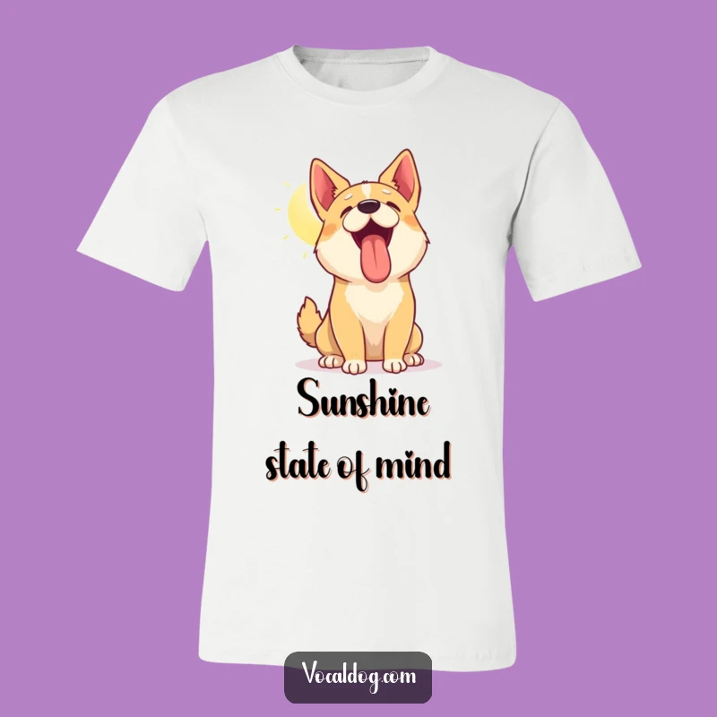 Funny Dog Sun Panting T-Shirt: Wear Your Happy Vibes with Pride