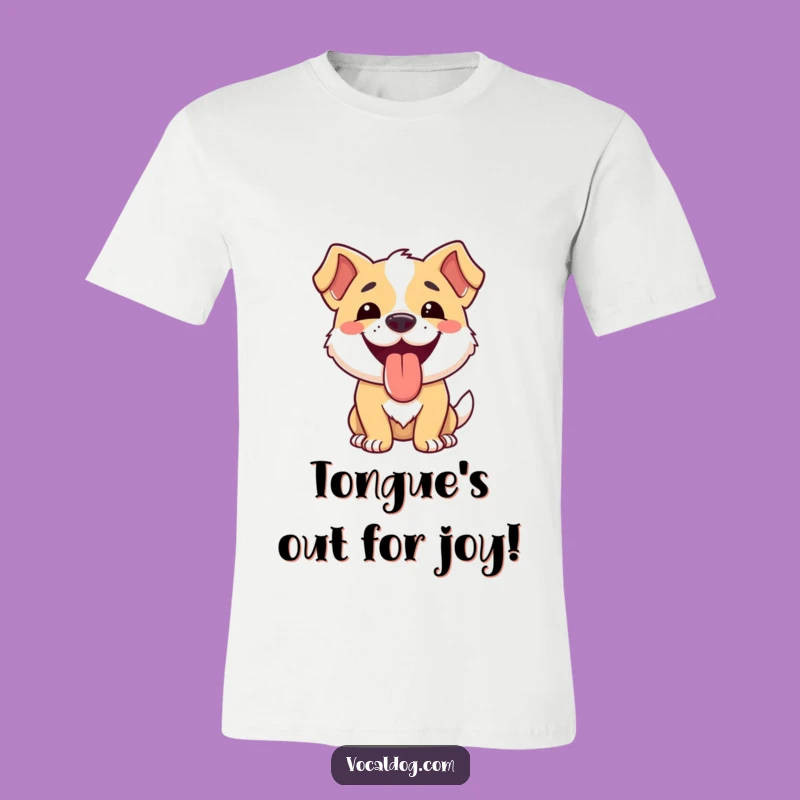 Funny Dog Happy Tongue Tee: Wear Your Joy Proudly!