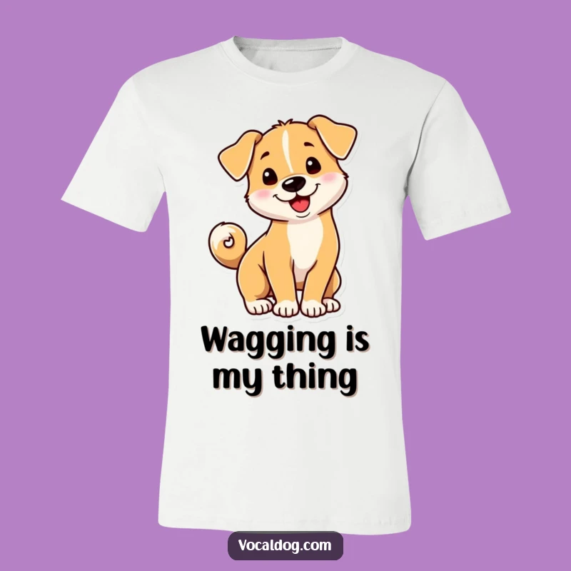 Funny Spiral Tail Dog T-Shirt - Playful & Hilarious Pet Lover Gift