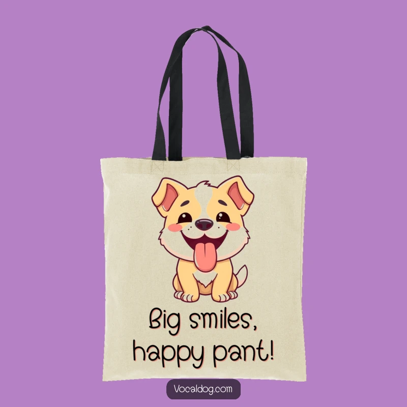 Funny Dog Happy Tongue Tote Bag: Carry Happiness Everywhere!