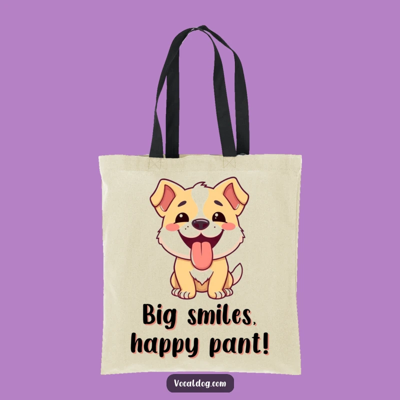 Funny Dog Happy Tongue Tote Bag: Carry Happiness Everywhere!