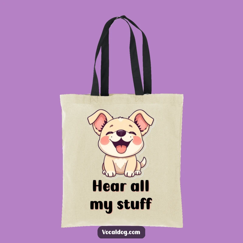 Funny Floppy Ears Dog Tote Bag - Your Go-To Hilarious Accessory Gift