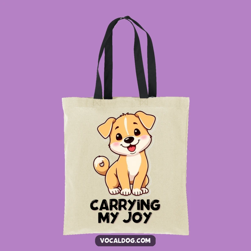 Funny Spiral Tail Dog Tote Bag - Your Go-To Playful & Hilarious Gift